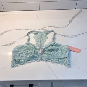 ThirdLove Delicate Lace Bralette in Sea Foam Green